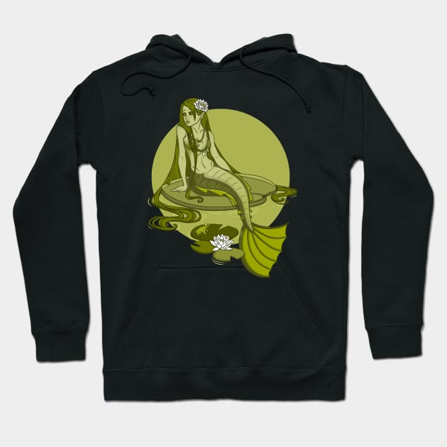 Green Oasis Mermaid Hoodie by sushikittehh